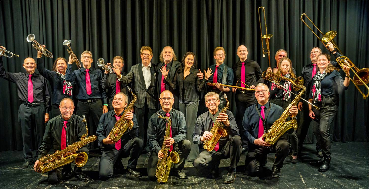 Happy-Sound-Orchestra Neustadt beim Auftritt in Konzertatmosphäre